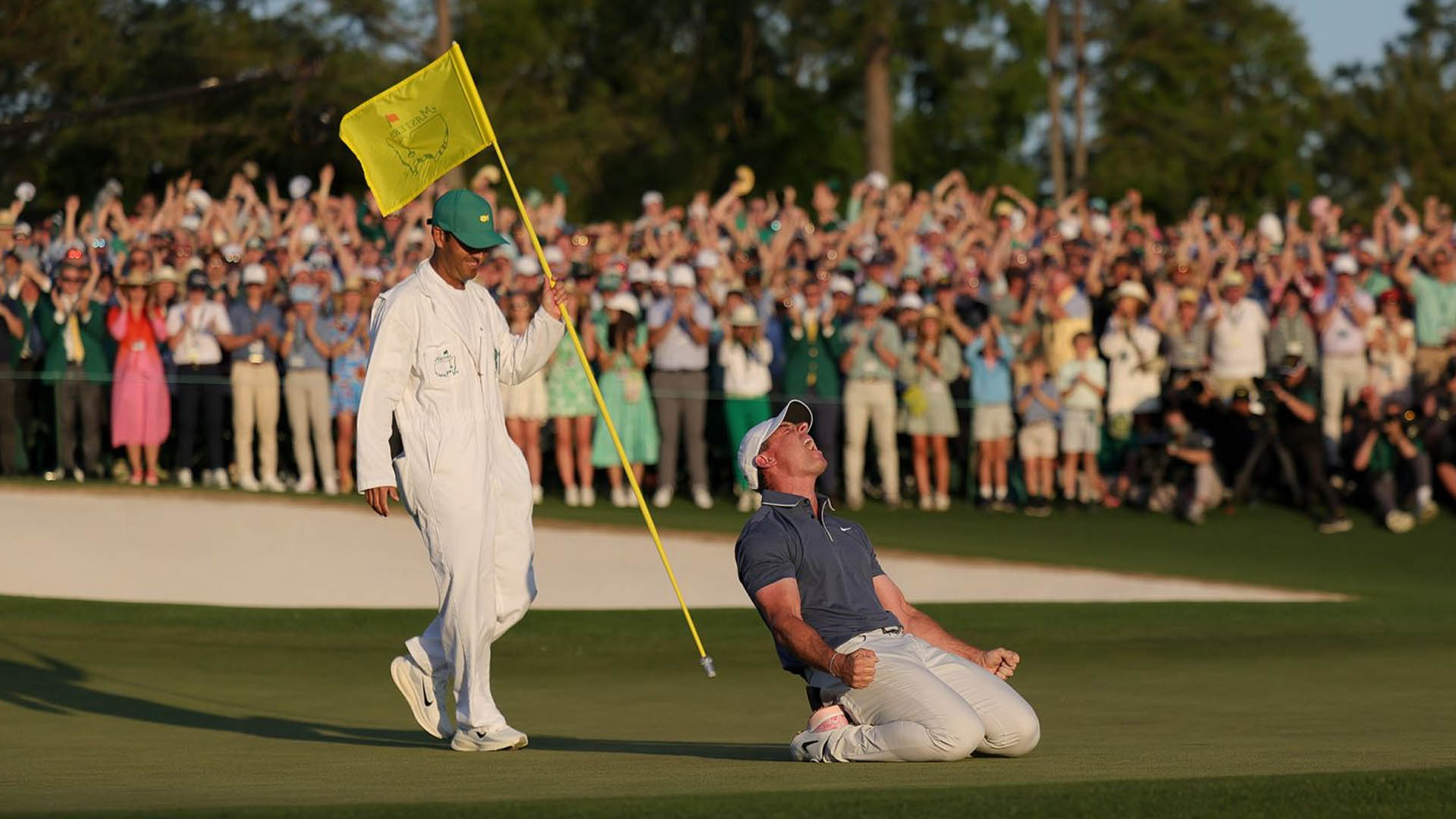 Masters Tournament golf course and clubhouse view
