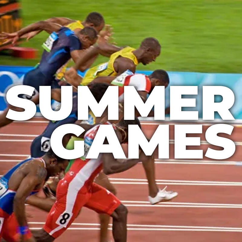 Los Angeles Summer Games skyline